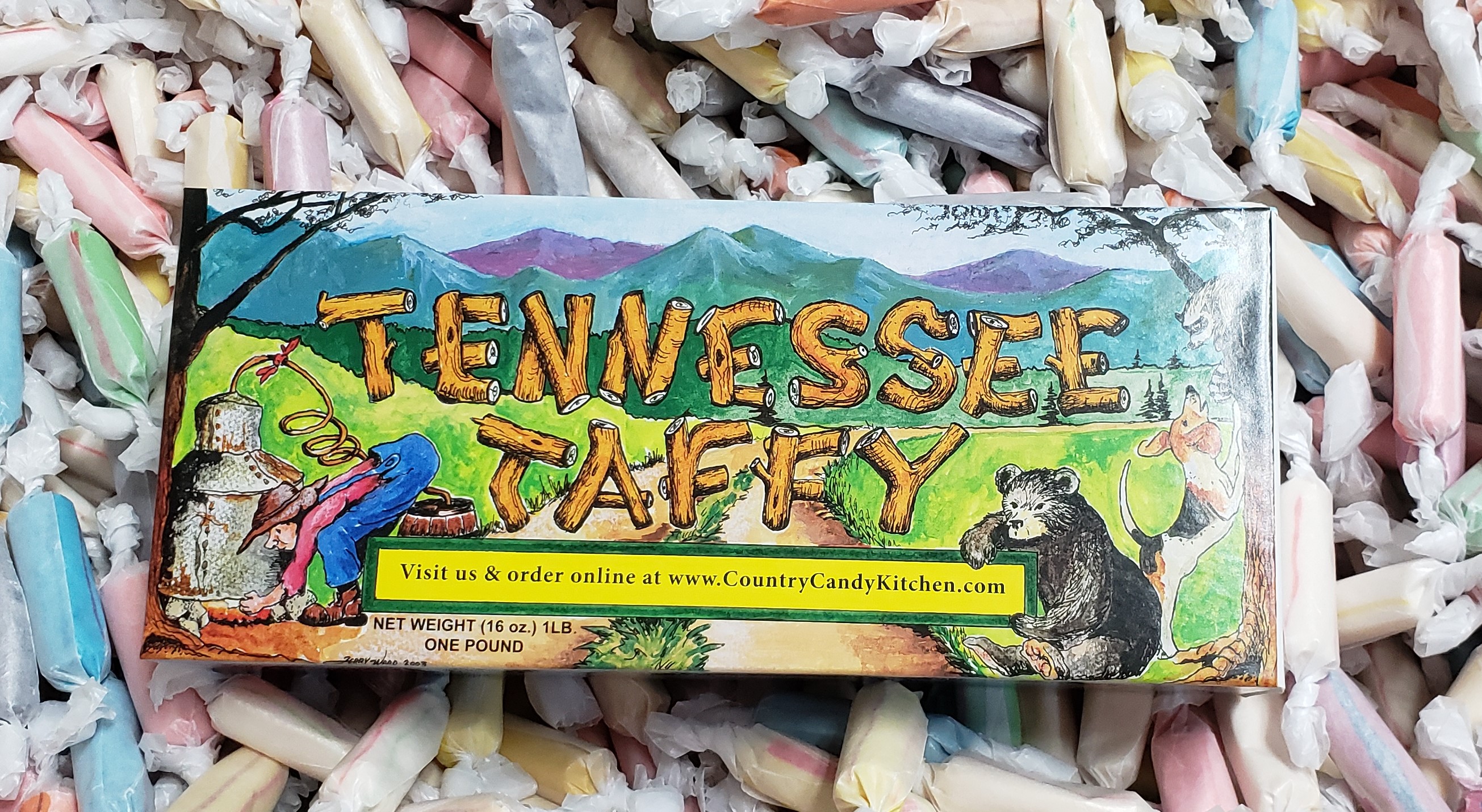 Homemade Tennessee Taffy Logs 16 oz.